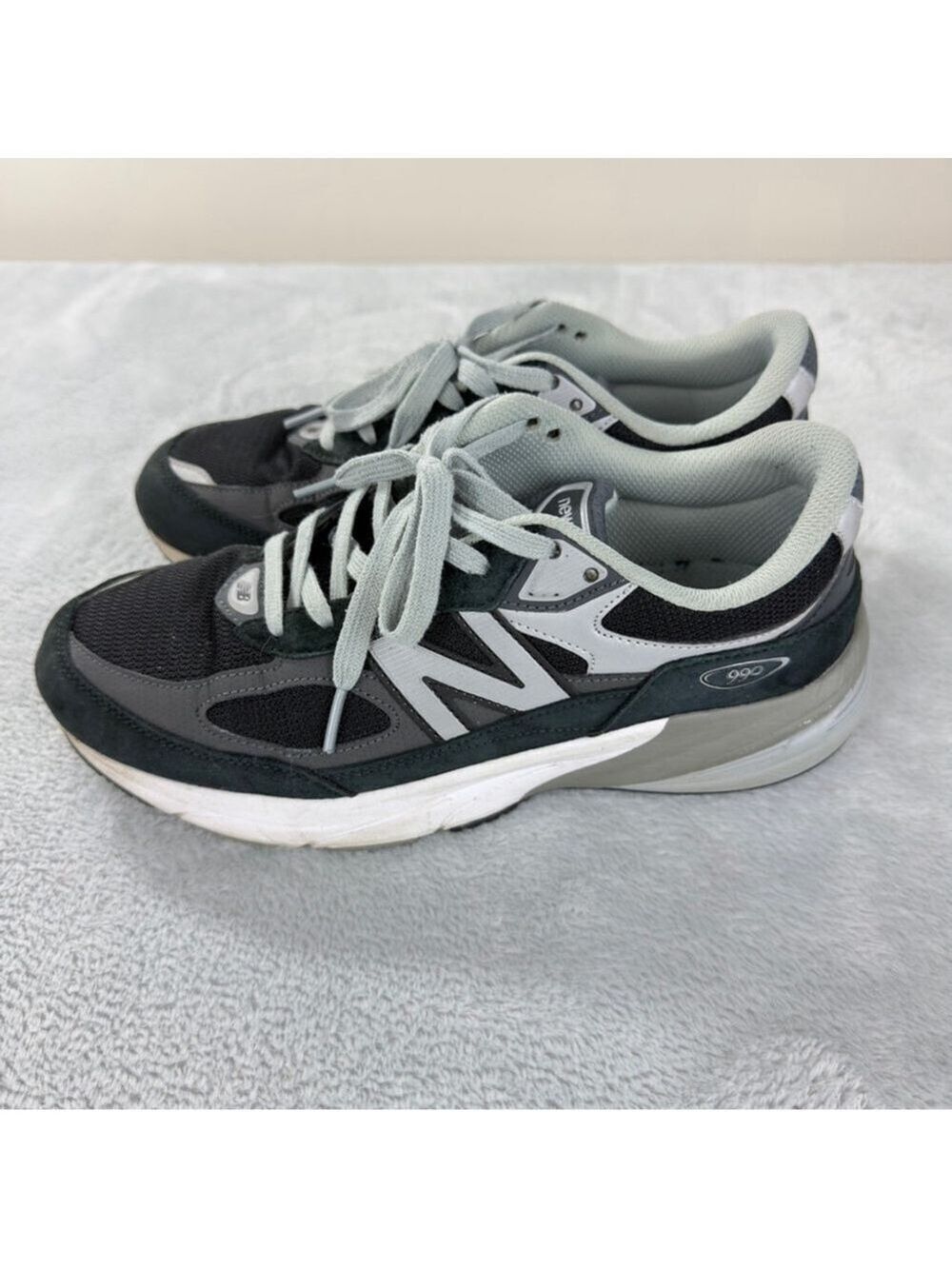 New Balance Men's Size 8.5 US/8 UK/42 EU M990BK6 Made in USA 990v6 Black/Grey - Picture 9 of 12